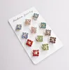 12 PCSロット新しいデザインRhombus Rystal Women Safety Scarf Pin New Hijab Pins 9584088