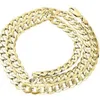 Mens Real 10K Yellow Gold Hollow Cuban Curb Link Chain Necklace 8mm 24 Inch234f