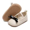 Primi Camminatori Neonate Scarpe Mocassini Carino Bowknot Premium PU Appartamenti Infant Walker Suola in gomma antiscivolo Bambini Bambino Culla