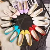 Casual Shoes PU Patent Leather Woman Single Shallow Round Tow Spring Autumn Ballet Flats Contracted Big Sizeisd34