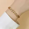 Figaro Chain Bracelets for Men Stainless Steel Link Chain Simple Gold Color Hip Hop Punk Style Women Jewelry Gift