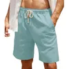 Shorts de corrida masculino algodão rendas até bolso grande calças casuais Cu Band 13 treino para homens yoga
