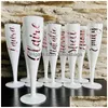 Other Event Party Supplies Personalized Plastic Cups With Name Wedding Decoration Custom Champagne Flutes Goblet Bachelorette Gift Dhif1