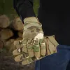 Handskar militär taktisk jaktutrustning airsoft fiske bågskytte camping skytte arbetande cykling skal metts manliga full fingerhandskar