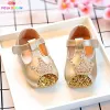 Stivali eleganti sogno oro corona primavera e autunno principessa marca scarpe da bambino neonati scarpe baby diamanti per bambini prima scarpe