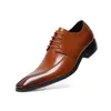 Robe chaussures hommes formel en cuir véritable affaires décontracté de haute qualité bureau de luxe mâle respirant Oxfords