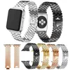 Designer per cinturini per orologi Apple Cinturino in acciaio inossidabile in metallo con squame di pesce Serie iwatch 1 2 3 4 Con adattatori Connettore per cinturino Apple 4044mm designerHI6HHI6H