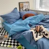 Vazolar Nordic Prenses Mor Yatak Seti Kızlar Erkekler Tek Çift Boyut Flat Sheet Nevresim Yastık Kılıf Yatak Yatak Ketenleri Ev Tekstil