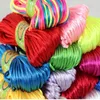 10 Rolls VEEL draad koord 20 meter elke rol Chinese Knoop Satijn Nylon Gevlochten Koord Macrame Kralen Rattail 3mm239s