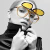 Sunglasses JackJad 2024 Fashion McQregor Pilot Style Double Layer Flip Up Clamshell Brand Design Sun Glasses 1501