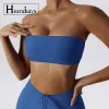 Bras Hearuisavy Summer Sexy Sports Bra Gym Top Women Breathable Training Yoga Clothes Women Tube Top Fitness Workout Underwear Female