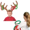 Iatable Reindeer Antler Ring Toss Game for Kids Christmas Games Funny Xmas Gifts New Year Party Outdoor Toys