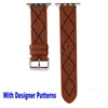 Designer C Designer Leather Bands Straps For Apple Watch 41mm 45mm 40mm 44mm 38mm 42mm IWATCH 7 6 5 4 3 SE PROSSING LASER MEN KVINNER BRIGHT COLOR REFLECTIVE BREACT BRACE