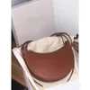 Leather designer handbag trend women shoulder bag half moon pochette small pochette full grain sacoche numero dix cross body solid color mens bags black luxury e4