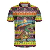 Herenpolo's Cino De Mayo 3D-bedrukte poloshirts met korte mouwen voor herenkleding Voedsel Taco Button Shirt Grappige schedel revers Kinderen streetwear