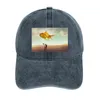 Beralar Glow Joldfish kovboy şapkası siyah plaj şapkaları beyzbol şapkası çocuklar için erkekler kadın kadın