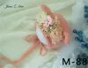 Ställer in nyfödd baby hatt blomma cap studio shooitng fotografering rekvisita handgjorda stickade mjuk hatt m85 till 94