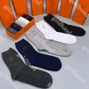 Varumärke Mens Long Socks Designer Sticked Brodery Socks High Quality Cotton Stocking