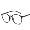 선글라스 프레임 사탕 컬러 안경 여성 한국 패션 라운드 모양 남성 안경 고품질 컴퓨터 사무실 유리