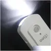 Wandlamp Pir Sensor Zaklamp 3 Batterijen Licht Beweging Deuropening Noodnachtverlichting Drop Delivery Huis Tuin Hotelbenodigdheden Deco Otcdb