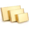 5 stuks gouden verpakking kartonnen geschenkdoos zeepkist 3-laags golfkarton 240226