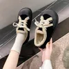 Casual Shoes Winter Women Fur Slippers Warm Pumps Platform 2024 Short Plush Flats Home Cotton Suede Mules Ladies Loafer