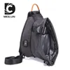 Sac à bandoulière de loisirs imperméable et résistant à l'usure pour hommes sac à bandoulière Usb multifonctionnel sac de poitrine pour hommes 030824