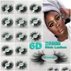 Falska ögonfransar 3D Mink Eyelash 25mm 5D Natural False Eyelashes Big Volumn Luxury Makeup Dramatiska fransar Drop Delivery Health Beauty M Dhmad