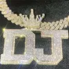 Créateur de bijoux Hip Hop 925 argent sterling plaqué or VVS Moissanite diamant lettre pendentif glacé bijoux PendantHipHop