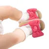 Sandali bambina estate casual fiocco antiscivolo scarpe con suola morbida per feste scolastiche all'aperto