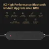 Accessories KZ Earphones Cable Bluetooth 4.2 Aptx Wireless Upgrade Cable Cord Cord Original Earphones For ZAX/ZSX/ZSTX/ZSN PRO X/ZSX/EDX/DQ6