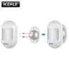 検出器kerui 10pcs/lot p831 pirモーション検出器ホームセキュリティW181 G18 W20アラームシステム用ワイヤレスミニサイズ赤外線モーションセンサー