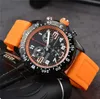 U1 Top 3A Bretiling B20 B01 Navitimer Watch Movement Super Japan Quartz Endurance Pro Avenger Chrono Meter Watches 고무 남성 시계 Sapphire Glass Wristwatches