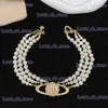 Tennis Graduated Luxury Necklace designer necklace loopy pearl jewelry diamond for women ary pendant queen Crystal rhinestone necklace chain Jewelry T240228