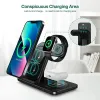 3 in 1 Wireless Charger Stand Pad für iPhone 15 14 13 12 X Max faltbare Schnellladestation Dock für IWatch 8 7 SE AirPods Pro