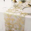 Nowe nowe złoto/sier Glitter Gold Table Runners cekin metalowa folia cienka siatka Rolka Party Wedding Christmas Birthday Decor