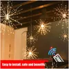 Led-snaren Led-landschapsdecoratie Koperdraad Rooklantaarn Kerst Afstandsbediening String Binnenplaats Decoratieve Verlichting4843127 Drop Dheru