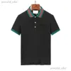 Herren-Poloshirt, Designer-Polohemden für Herren, Modefokus, Stickerei, Schlange, Strumpfband, kleine Bienen, Druckmuster, Kleidung, Kleidung, T-Shirt, Schwarz und Weiß, Herren-T-Shirt 172