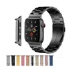 Designer armband rostfritt stål armband länk klockband rems band smarta bärbara tillbehör för Apple Watch Series 2 3 4 5 6 7 8 SE Ultra Iwatch 38 40 41 42 44 45 49m