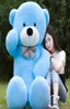 Lovely 100cm White Teddy Bear with Bow Stuffed Animals Bear Plush Toys Hug Doll Kids Girl Birthday Gift5522524