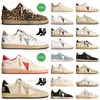 Luxury Luxe Dupe Ball Star Sneakers Casual Shoes Mens Womens Dirty Old Sneakers Svart och Sliter Vintage Beige Glitter Gold Metallic Suede Leather Ballstar Trainers