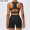 Lu Lu Aligner la taille ventre Shaper Fitness femmes vêtements de Sport Anti-forme course Sport Yoga citron LLs débardeurs soutien-gorge d'entraînement Roupas Fitness Feminina CWX8359-1