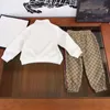 G Brand Patchwork Contrastante con cappuccio con cappuccio con cappuccio con cappuccio con cappuccio peluche lunghi pantaloni set per ragazzi ragazze due pezzi set per bambini di mezza età e bambini piccoli CSD2 74