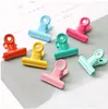 Metal Paper Clip 28mm foldback Metal Bindemedle Clips Colorful Grip Clamps Paper Document Office School Statione