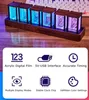 Vintage 16 Millionen RGB Nixie Tube Uhr DIY Tischuhr Led Digital Elektronische Desktop Uhr Schreibtischuhr Home Decor Ornamente Geschenk 240223