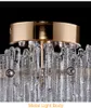 Modern Crystal Tak Lamp American Luxury Icicle K9 Crystal Taklampor Fixtur Bedrumsväg Korridor Ytmonterad Hem inomhusbelysning D30CM