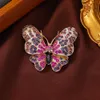 Ny Diamond Patchwork Butterfly Brosch, koreansk version, elegant och fashionabla insektsstiftrock, broschtillbehör