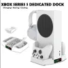 Leverans 2022 Kylfläktbas för Xbox Series Controller Charging Dock GamePad Storage Stand hörlurarfästet för Xbox -serien