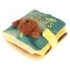 おもちゃスニッフィングトレーニングブックおもちゃ無害な耐久性のある教育スキンフレンドリーハンド縫製子犬のスナッフルブックベッドルームの庭のスナッフルブック