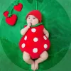 Sets Sharely Schapen Kinderen Baby Meisje Jongen Fotoshoot Cartoon Hoed + Rompertjes Outfits Sets Peuter Fotografie Kleding Verjaardag Cosplay Costu